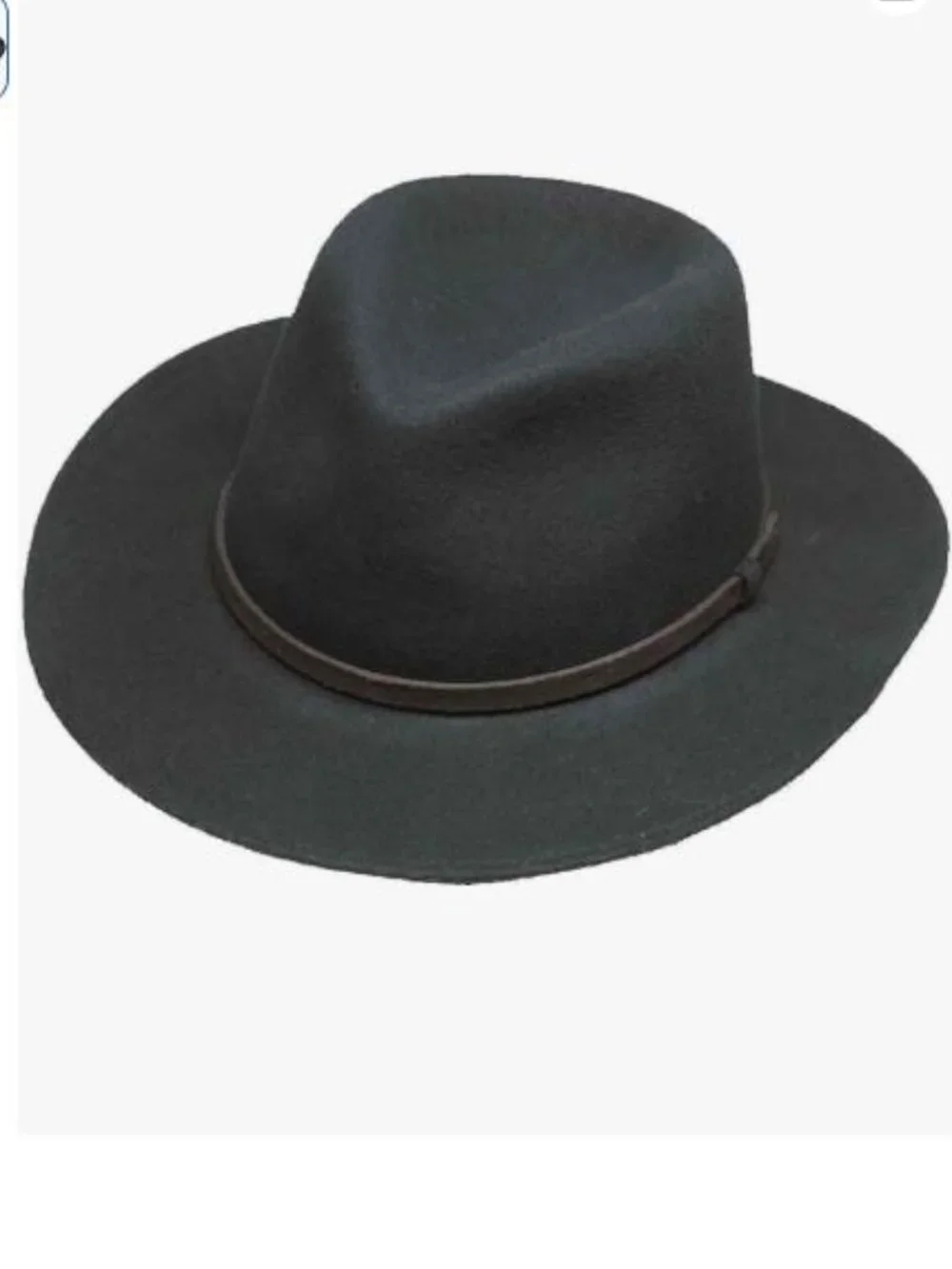 LiteFelt Autumn Black Wool Felt Packable Outback Cowboy Hat USA Unisex